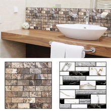 Абсолютно новый стиль 3D настенная наклейка плитка кирпич самоклеющаяся мозаика кухонный Настенный декор ванной комнаты домашний декор 2024 - купить недорого