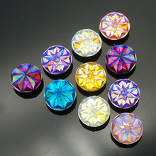 Fashion beauty 10pcs mixed Round Resin Snowflake surface 18MM snap buttons fit snap bracelet snap jewelry NS0059 2024 - buy cheap