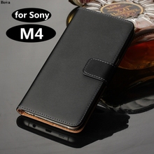 Premium PU Leather Wallet Flip Case Card Slots and Cash Holder Cover Case for Sony Xperia M4 Aqua / M4 Aqua Dual  GG 2024 - buy cheap