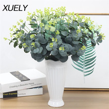 Xuextremamente 16 folhas de flores artificiais, capim melado, jardim doméstico, decorativo, para casamento, materiais para parede 2024 - compre barato