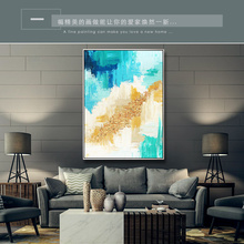 Simple Nordic style home decoration painting hand-painted gold foil abstract oil painting living room porch corridor oilpainting 2024 - buy cheap