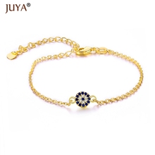 Small Evil Eye Bracelets for Women Girls Accessories Blue CZ Turkish Eye Gold  Chain Bracelet Handmade Jewelry pulseras 2024 - buy cheap