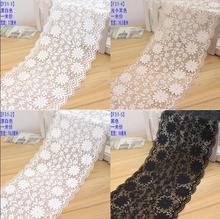 Hot Sale 5 Meters Super Wide 16-17CM High Quality African Lace Trim Ribbon Free Shipping Elastic Embriodered Lace Trim Fabric 2024 - buy cheap