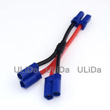 new Parallel Adapter: EC5 2 Male to 1 Female - 10CM 12awg Wire for RC Battery Quadcopter Car Helicopter 2024 - buy cheap