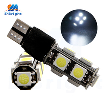 50 pces 12v dc w5w constante brilhante & strobe flash t10 canbus 5050 9 smd led bulbo indicador cauda sinal de condução luz nenhum erro branco 2024 - compre barato