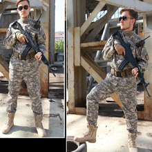 Тактический Костюм Ghillie, камуфляжная охотничья одежда USMC, военная армейская тренировочная боевая рубашка и брюки, одежда для страйкбола и пейнтбола 2024 - купить недорого