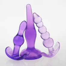 Anal Sex Toys 3pcs/set Butt Plugs Adult Products,three Style Anal Jelly Dildo Anal Toys For Sex Game 2024 - buy cheap