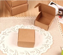 Caja de Papel kraft para dulces de boda, jabonera de regalo, Caja de Regalo de Papel kraft marrón, caja de papel artesanal para galletas de boda 2024 - compra barato