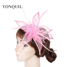 Sinamay Fascinator Hair Accessories Cocktail Hats Party Hats Wedding Headwear Free shipping 17 Color Available 12Pcs/Lot  MSF258 2024 - buy cheap