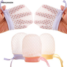 Ywhuansen luva anti-arranhão para bebês, luva de algodão com proteção para recém-nascidos, envio grátis 2024 - compre barato