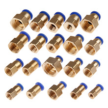 Pneumatic Fittings Quick Push In Connector 1/8'' 1/4'' 3/8'' 1/2'' M5 Female Thread-4 6 8 10 12mm Air Tube Straight Connection 2024 - buy cheap