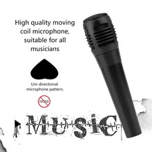 Promoção quente universal wired unidirecional handheld microfone dinâmico gravação de voz isolamento de ruído microfone preto 2024 - compre barato