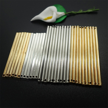 20pcs Square Round Strip Connector DIY Earring Making Accessories 40 50mm Long Stud Earring Jewelry Findings for Women Wholesale 2024 - buy cheap