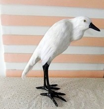 simulation feather Egret bird model 25X11X30CM toy polyethylene&furs Resin handicraft,Teaching Model props,gift decoration d0101 2024 - buy cheap
