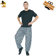 Men's Zabra  Pants Costume Role Play Christmas Party Stripe Pants for Party Costume 2024 - buy cheap