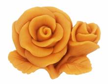 3D розы с листом, силиконовая форма для мыла, ручная работа, 3d формы для мыла S557 2024 - купить недорого