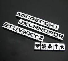 26pcs 8mm A-Z hollow Slide letters DIY letters DIY Charmfit pet collar 2024 - buy cheap