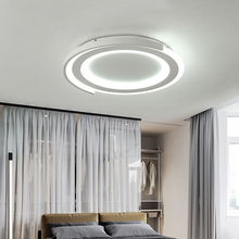 La lámpara de dormitorio principal es Romántica y cálida. Lámpara de techo led de estilo nórdico, simple y moderno, creativa, de Redondo, para dormitorio 2024 - compra barato