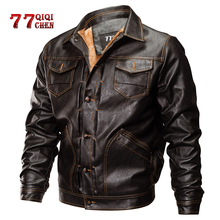 Winter PU Leather Jackets Men Tactical Army Bomber Jacket Warm Military Pilot Coat Thick Wool Liner Motorcycle Jacket outerwear 2024 - buy cheap