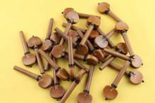 violin Parts 4 set ebonywood copper Circle Inlay violin Peg High Quality #015 2024 - buy cheap