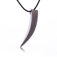2018 Punk Fashion Brave Men Stainless Steel Wolf Tooth Spike Pendant Necklace Men Personality Necklace Jewelry Brave Men Pendant 2024 - buy cheap