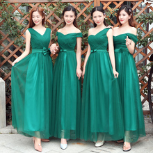 N085 Custom Made Green Bridesmaid Dress Bride Guest Wedding Party Dress Sweet Memory Women Prom Robe De Soriee Graduation Gown 2024 - buy cheap