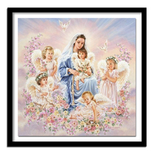 Full Square Diamond 5D DIY Diamond Painting "Angel family" Embroidery Cross Stitch Rhinestone  Painting Home Decor 2024 - buy cheap