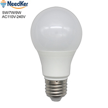 Светодиодные лампы NeedKer A60, E27, SMD2835, 5 Вт, 7 Вт, 9 Вт, светодиодсветильник лампа, 110 В переменного тока, 220 В, светодиодный в, светильник лампа, теплый и холодный белый свет, светильник освещение 2024 - купить недорого