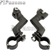 Pazoma-braçadeira de pedaleira para motocicleta, peça de substituição preta para longhorn, suporte de pedaleira com 1 polegada, para harley bobber chopper atv 2024 - compre barato