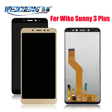 Tela lcd para wiko sunny 3 plus, tela touch screen de montagem 100% testada para wiko sunny 3 plus, peças de reposição de lcd 2024 - compre barato