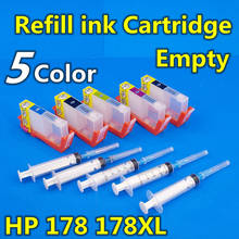 178 178XL Refillable ink Cartridge for photosmart 5510 5515 6510 7510 B109a B109n B110a printer with chip 4 color 2024 - buy cheap
