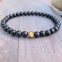 Men's Onyx Tiger Eye Bracelet Mens Beaded Bracelet Mens 6mm Beads Bracelets Husband Gift Boyfriend Gift wrist Bracelets Mala 2024 - buy cheap