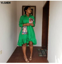 Dashiki-vestidos africanos de talla grande para mujer, Vestido largo de noche, Irregular, Bazin Broder, 2019 2024 - compra barato