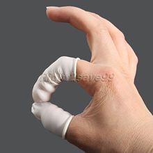 100PCS Eyebrow Extension Gloves Practical Disposable Anti Static Rubber Latex Finger Cots Off Eyelash Extension Beauty Tool 2024 - buy cheap