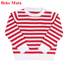 BEKE MATA Baby Sweaters For Girls Winter 2017 Striped Toddler Boy Sweaters Pullover O-neck Knit Kids Cardigan Children Outerwear 2024 - buy cheap