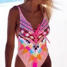 Scoiry 2018 Sexy One Piece Swimsuit Women Swimwear Bodysuit Bandage Cut Out Summer Beach Bathing Suit Swim Monokini Swimsuit 2024 - buy cheap