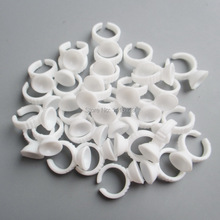 100pcs Small Size Disposable Plastic Tattoo Ink Ring / Eyebow/lipPigments Holder /Cup Tattoo Accessories 2024 - buy cheap