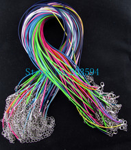 Wholesale 50pcs/lot Lobster Clasp 1.5mm Waxen Cord Necklace 45cm String Necklace DIY Material Making 2024 - buy cheap