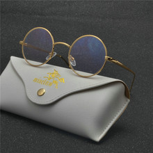 Gafas de sol redondas Punk para hombre y mujer, lentes de sol unisex, transparentes, amarillas, con montura de Metal pequeña, diseño de marca, NX 2024 - compra barato