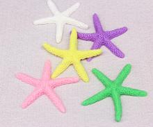 60 шт большой 55 мм голографические Морская звезда смолы кабошон смешанные цвета 2024 - купить недорого