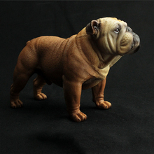 1Pcs Beige/BrownBritish Bulldog Model French English Bulldog Resin Simulation Dog Sculpture Toy for Action Figure Collection Toy 2024 - buy cheap