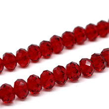 DoreenBeads Dark Red Crystal Glass Faceted Beads 5040 10mm,Approx 144Pcs (B13686), yiwu 2024 - buy cheap