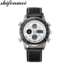 Shifenmei s1123 horloge homem relógio de quartzo relógios de luxo masculino relógio de pulso de negócios hodinky relogio masculino esporte relógio 2024 - compre barato