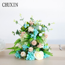 NEW DIY Artificial silk cake main table flower home wedding hotel decoration fake flower studio photography background props 2024 - buy cheap