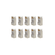 10Pcs Cat6 8-Pin RJ45 8P8C Shielded Stranded Crimp Modular Crystal Plug Connector Socket 2024 - buy cheap