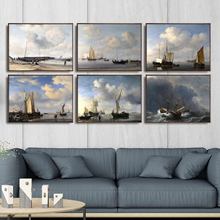 Home Decoration Art Wall Pictures Fro Living Room Poster Print Canvas Paintings Netherlandish Willem Van De Velde The Younger 2024 - buy cheap