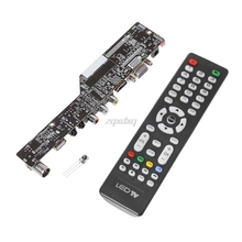 Placa base Universal de TV de Resolución de placa controladora LCD, interfaz VGA/AV/TV/USB, envío directo 2024 - compra barato