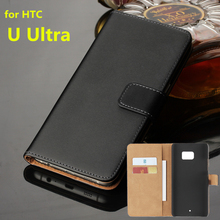 Кожаный чехол премиум-класса с откидной крышкой, роскошный чехол-кошелек для телефона HTC U Ultra, 5,7 дюйма, держатель для карт, кобура, чехол для телефона GG 2024 - купить недорого