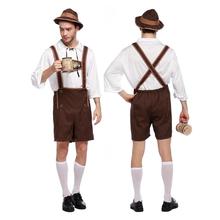 Disfraz de Halloween Oktoberfest ropa para el escenario de adultos para hombres alemanes 2024 - compra barato