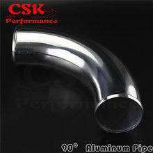 Tubulação de tubulação do tubo de admissão, 90 graus 127mm 5 "polegadas, intercooler de alumínio 2024 - compre barato